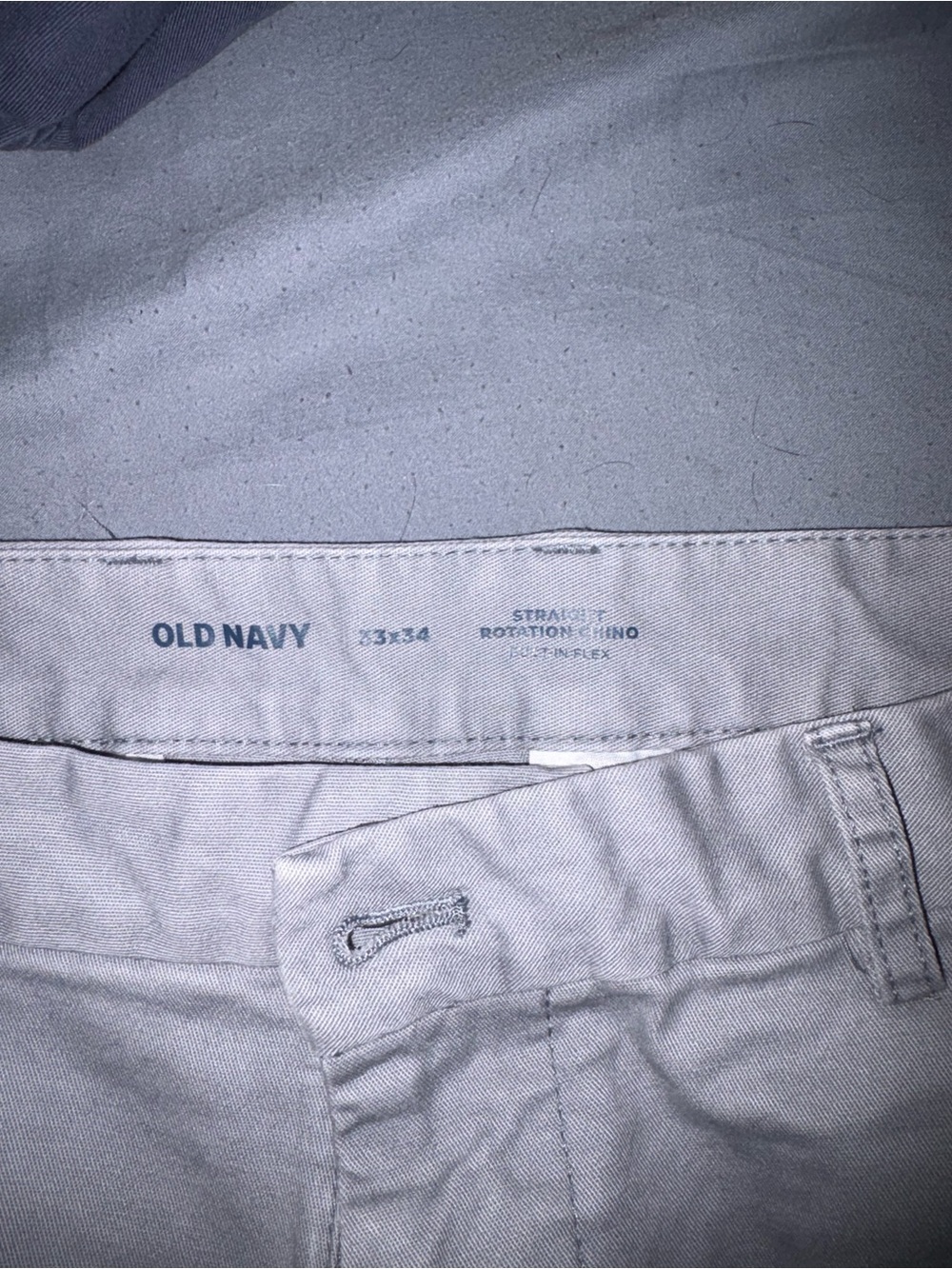Old Navy Men’s Straight-Fit Chinos in Light Gray